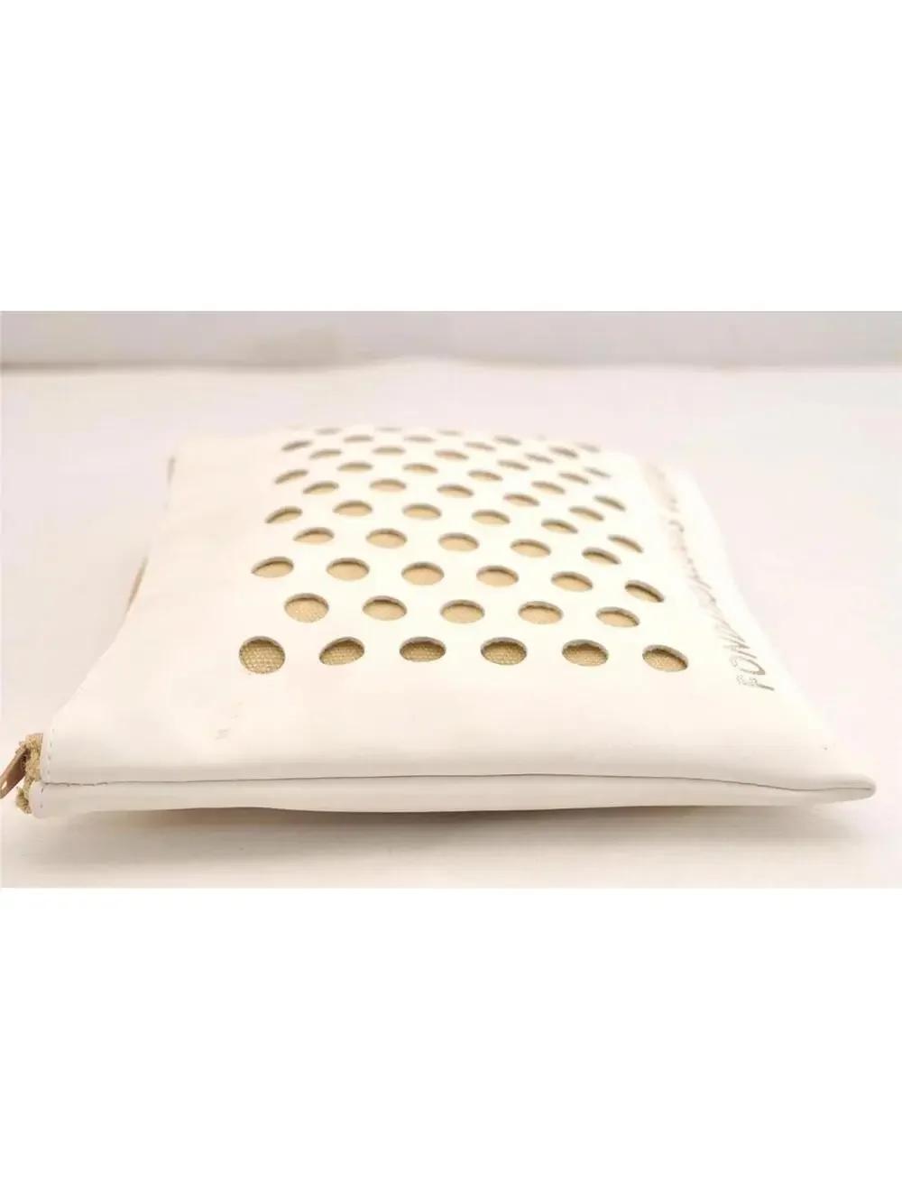 Authentic Louis Vuitton Fondation Exclusive Dots Pouch White Polyurethane
